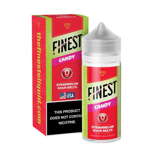 Finest - Strawmelon Sour Belts E-Juice, 100mL with Packaging 