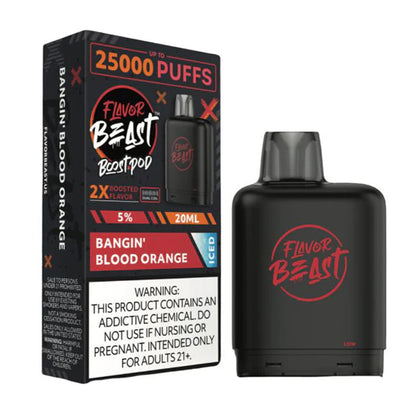 Flavor Beast Boost Starter Kit (25000Puffs)(20mL) | Bangin Blood Orange with packaging