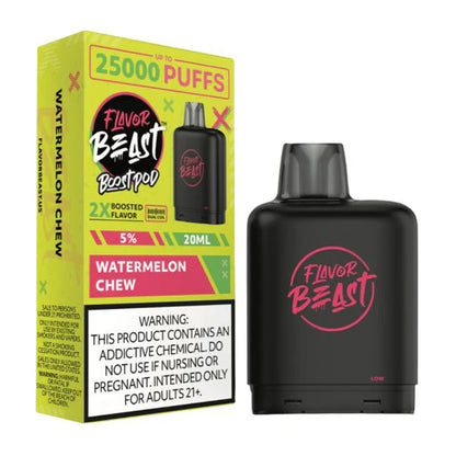 Flavor Beast Boost Starter Kit (25000Puffs)(20mL) | Watermelon Chew with packaging