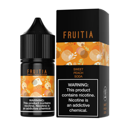 Sweet Peach Soda Fruitia by Fresh Farms Salt 30mL (Salt Nic) with Packaging