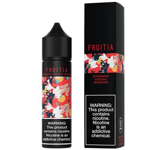 Strawberry Coconut Fruitia by Fresh Farms eLiquid 60mL with Packaging