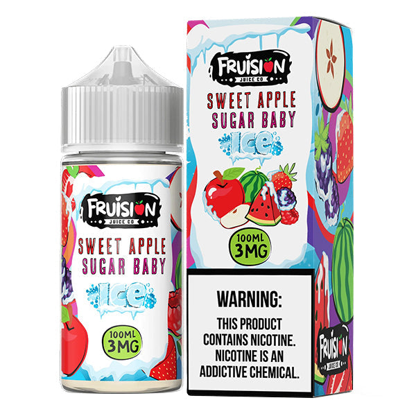 Sweet Apple Sugar Baby Ice by Frusion E-Juice 100mL (Freebase) with Packaging