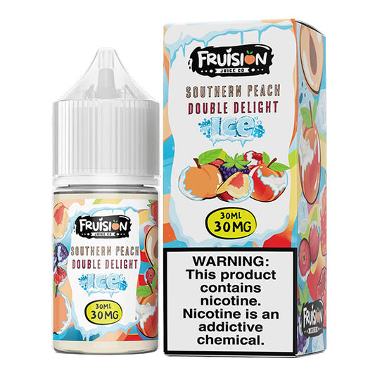 Southern Peach Double Delight Ice by Frusion E-Juice (30mL)(Salts) with Packaging