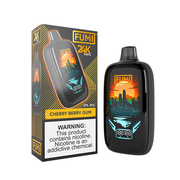 Fumi - 24000 Puffs Disposabe - 18mL Cherry Berry Gum with Packaging