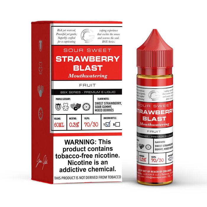 Strawberry Blast by Glas BSX TFN 60mL with Packaging