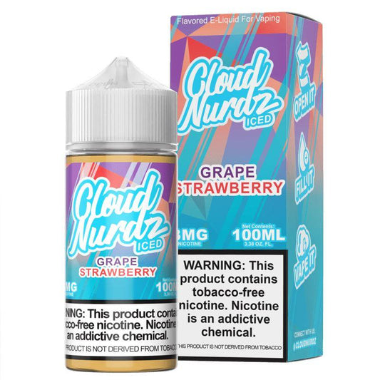 Grape Strawberry Iced by Cloud Nurdz TFN 100mL with Packaging