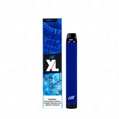 hitt-xl-disposable-3000-puffs-Blue Razz Ice with packaging