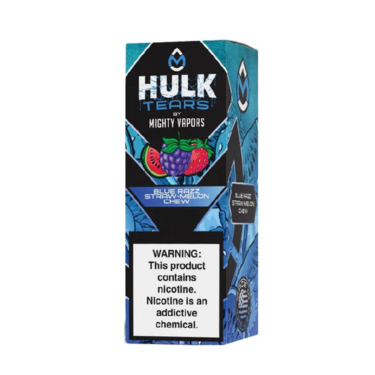 Hulk Tears Blue Razz Straw-Melon Chew | Mighty Vapors Hulk Tears Salts | 30mL