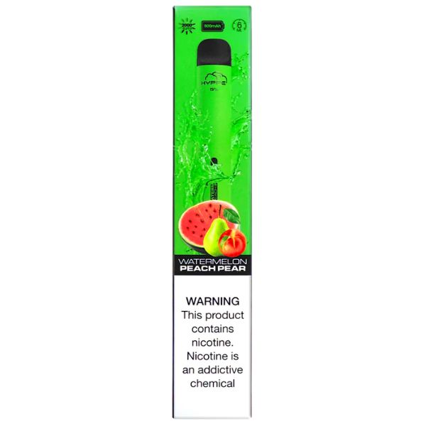 Hyppe Max Flow Disposable E-Cigs (Individual) Watermelon Peach Pear Packaging