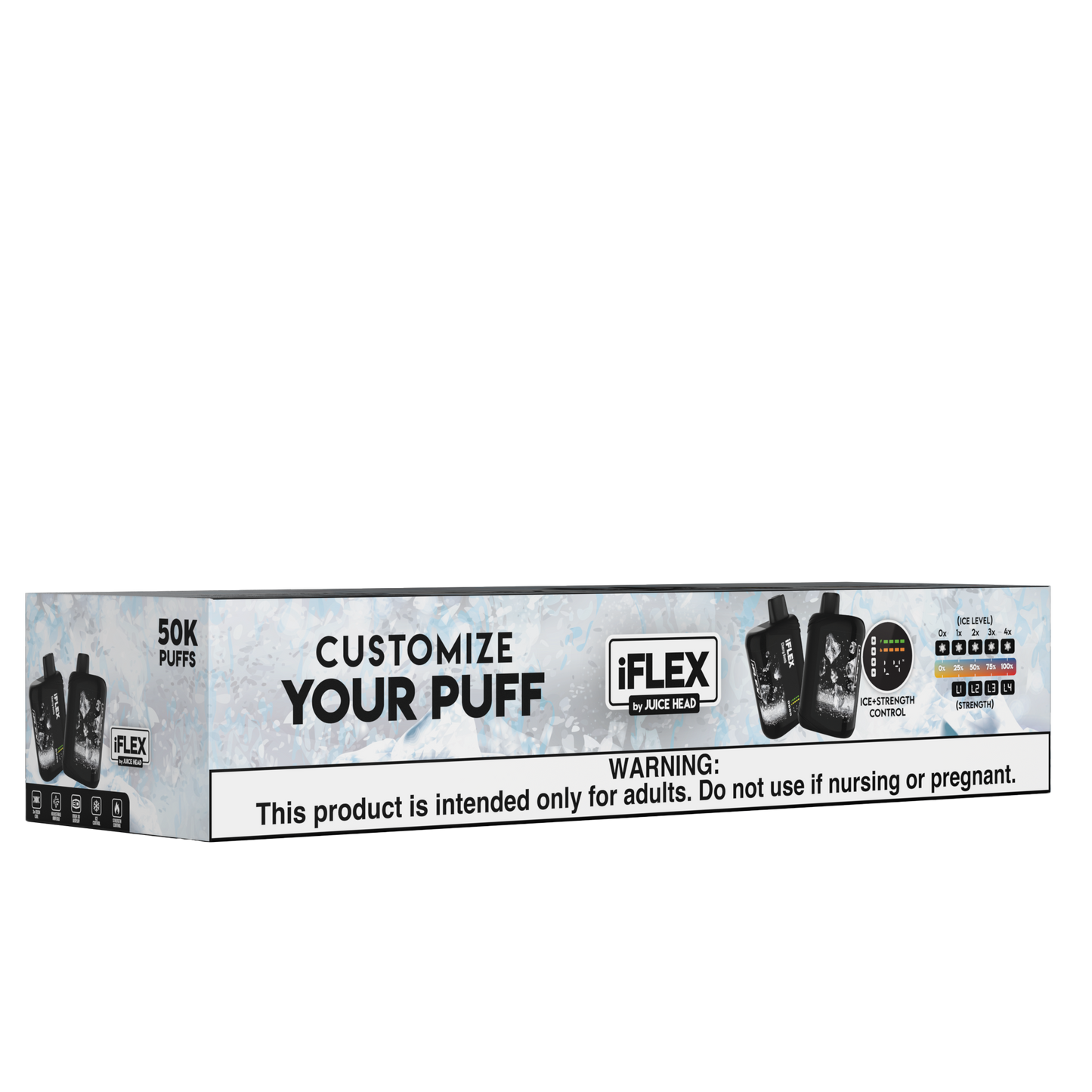 Juice Head iFlex Nixodine 50K Disposable Group Photo with Packaging