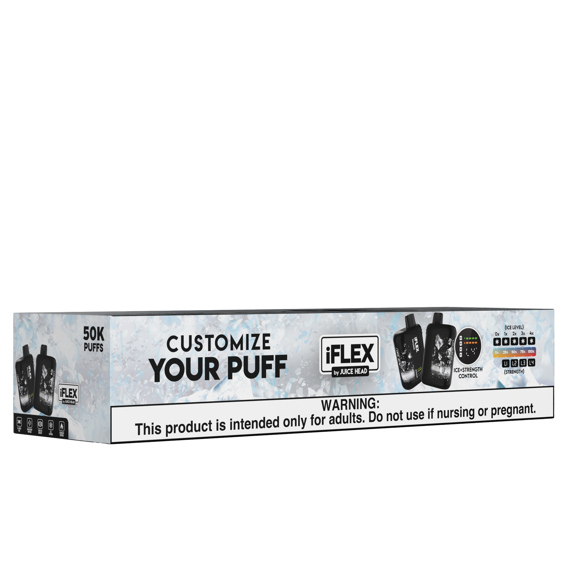 Juice Head iFlex Nixodine 50K Disposable Group Photo with Packaging