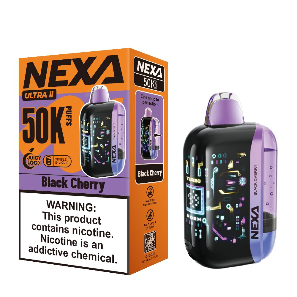 NEXA Ultra 2 50K Disposable Black Cherry with Packaging