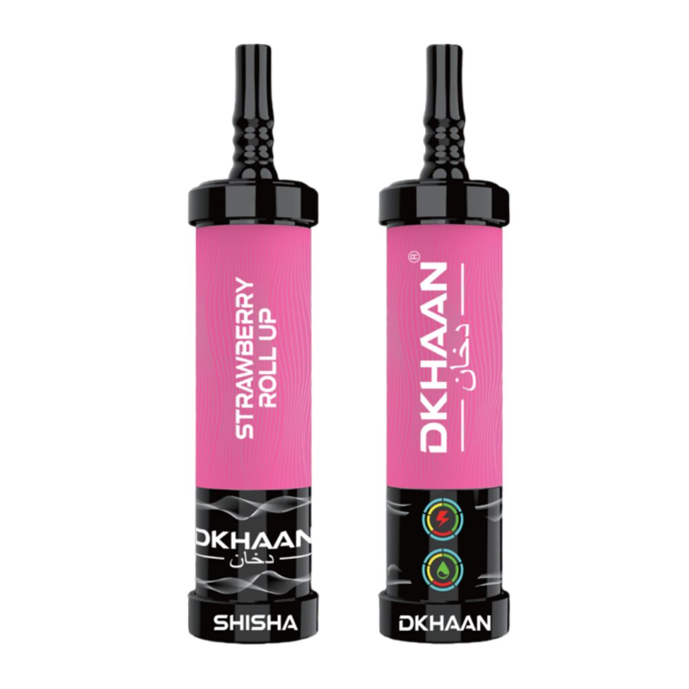 Dkhaan Shisha 60K Disposable, 40mL - Strawberry Roll Up
