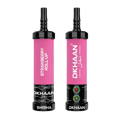 Dkhaan Shisha 60K Disposable, 40mL - Strawberry Roll Up