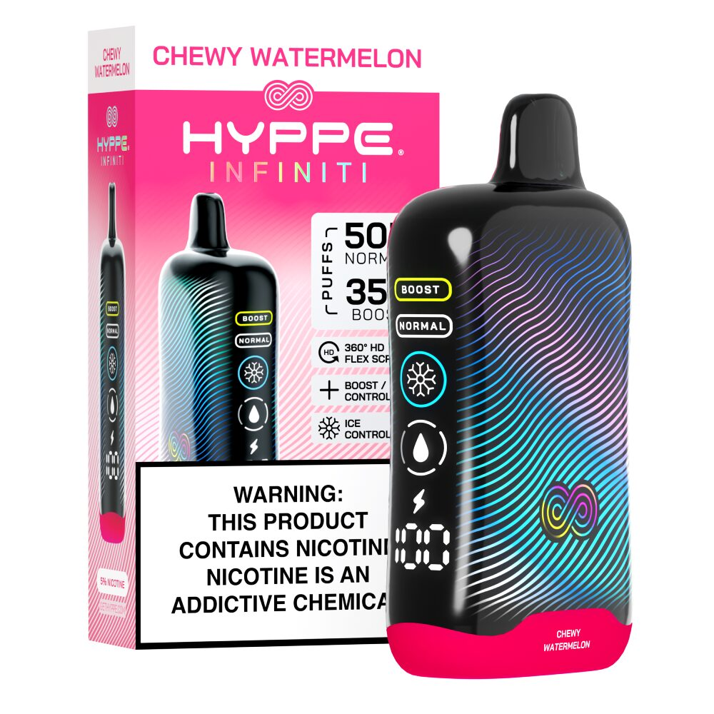 Hyppe Infiniti Disposable Chewy Watermelon with packaging