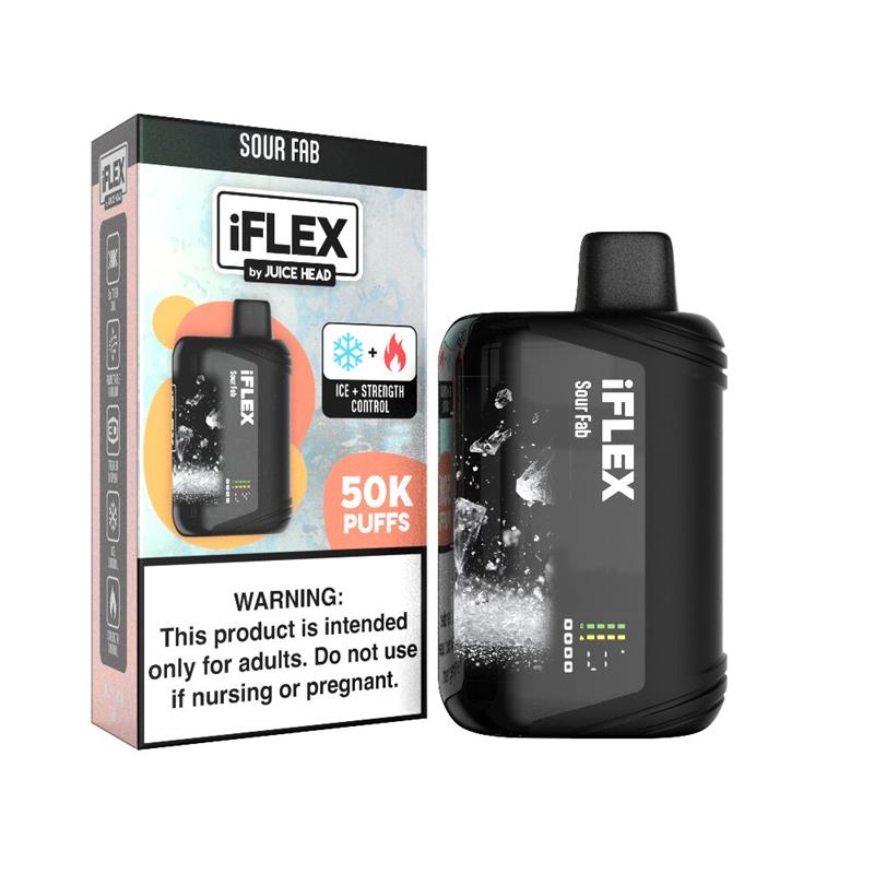 Juice Head iFlex Melatonin 50K Disposable - Sour Fab with Packaging