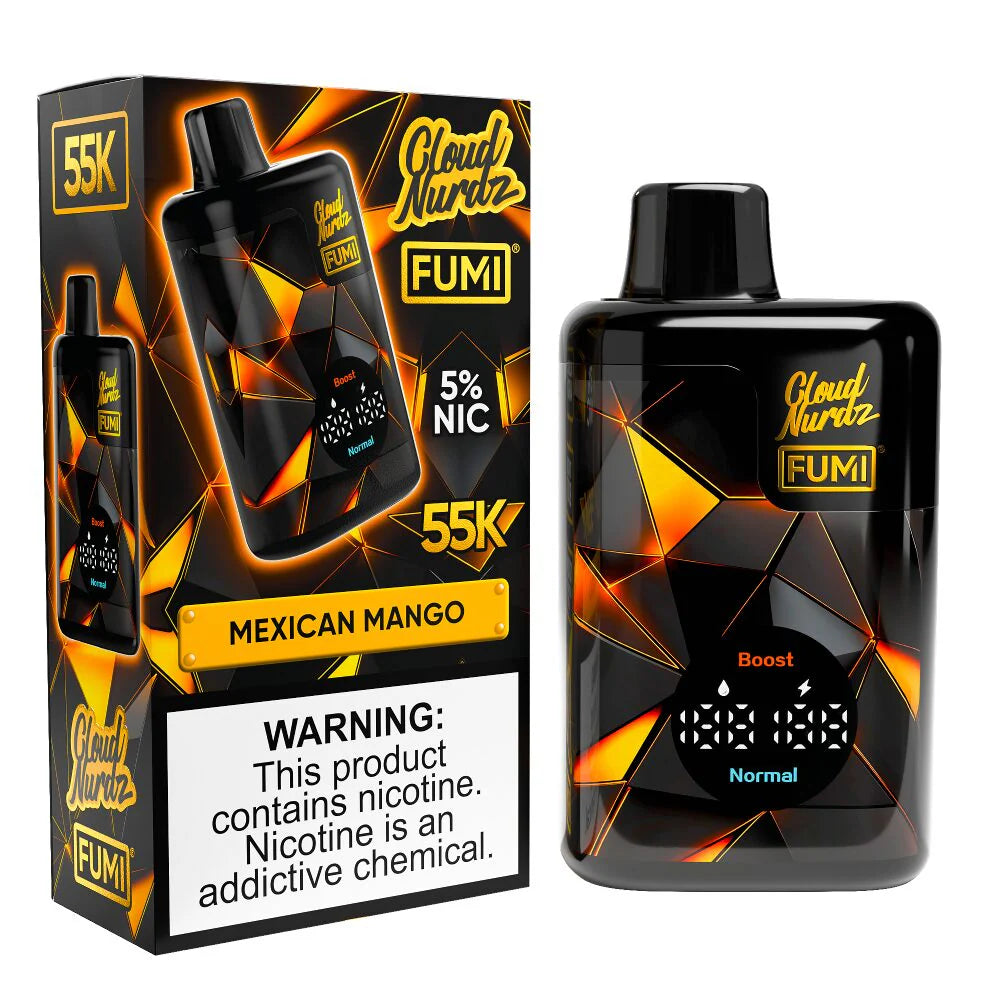 Fumi x Cloud Nurdz - 55000 Puffs Disposable - 20mL 50mg Mexican Mango with Packaging