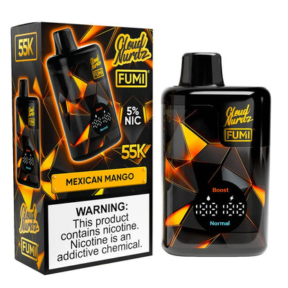 Fumi x Cloud Nurdz - 55000 Puffs Disposable - 20mL 50mg Mexican Mango with Packaging