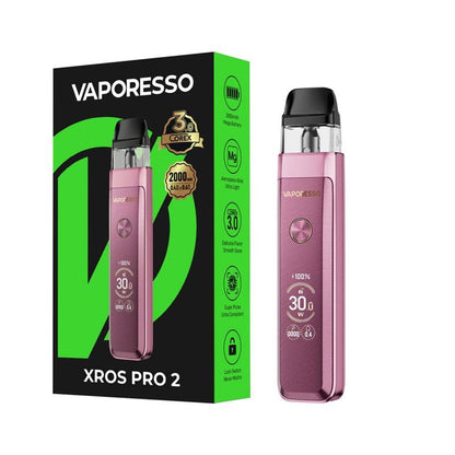 Vaporesso XROS Pro 2 Pod System Moonlit Pink with packaging