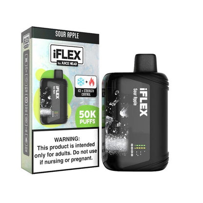 Juice Head iFlex Melatonin 50K Disposable - Sour Apple with Packaging