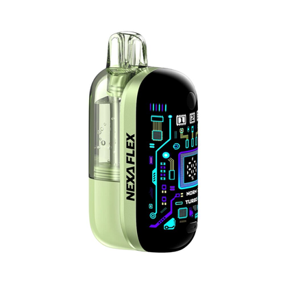 NEXA Flex 40K Disposable Visible Dispo + Power Dock, 18mL - Sour Apple Ice