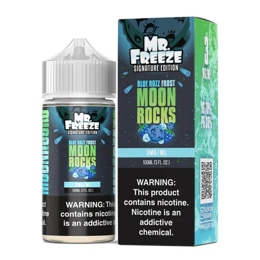 Blue Razz Frost MoonRocks by Mr. Freeze Tobacco-Free Nicotine Series | 100mL | 3Mg with Packaging