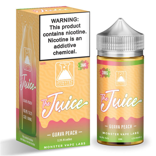 Jam Monster Series E-Liquid 100mL (Freebase) | Juice Guava Peach with packaging