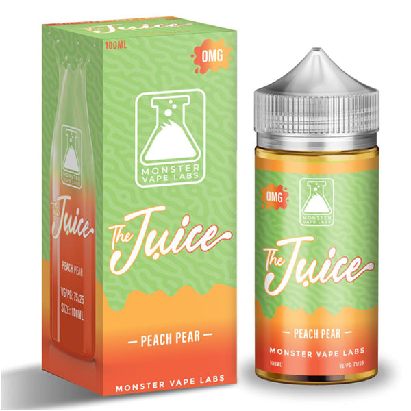 Jam Monster Series E-Liquid 100mL (Freebase) | Juice Peach Pear with packaging