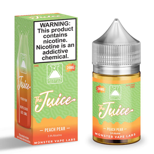 Jam Monster Salt Series E-Liquid 30mL (Salt Nic) | Juice Peach Pear with packaging