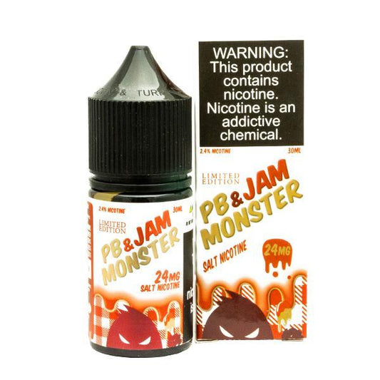 Strawberry PB&J by Jam Monster Salts Series 30mL with Packaging