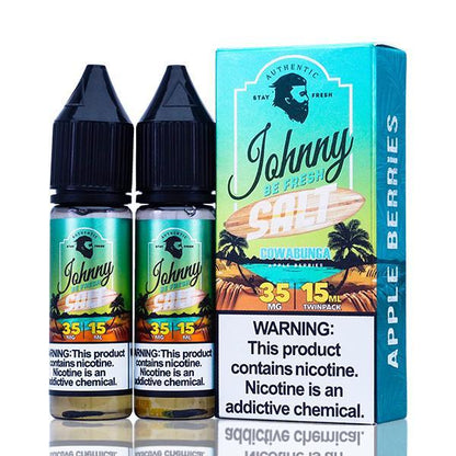 Johnny AppleVapes SALTS E-Liquid - Cowabunga, 30ml (x2 15mL) with Packaging