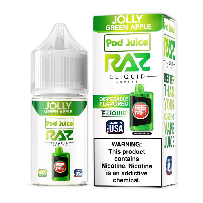 Jolly Green Apple | Pod Juice x RAZ Salt | 30ml