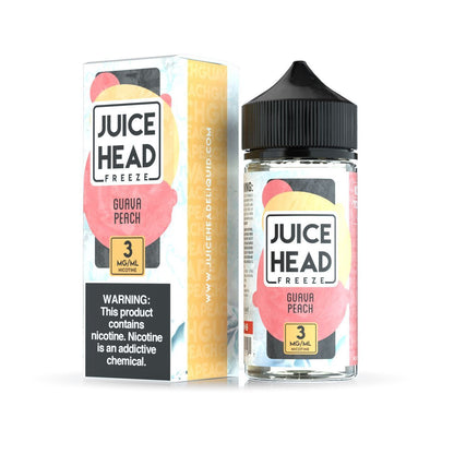 Guava Peach Freeze by Juice Head Series E-Liquid 100mL (Freebase) with Packaging