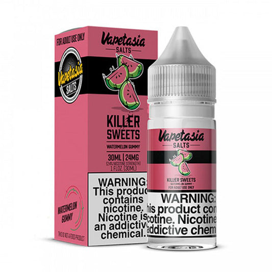 Killer Sweets Watermelon Gummy by Vapetasia Synthetic Salts 30ml with Packaging