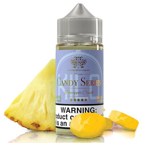 KILO CANDY SERIES | Pineapple Crush 100mL eLiquid Bottle  with background