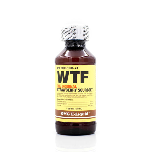 KILO OMG SERIES | WTF Strawberry Sour Belt 120ML eLiquid Bottle