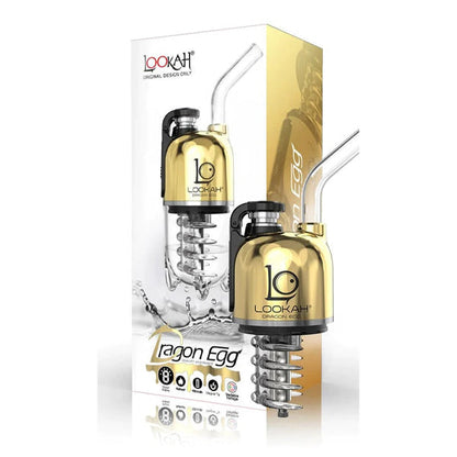 Lookah Dragon Egg Portable Wax Vaporizer (950mAh) royal gold with packaging