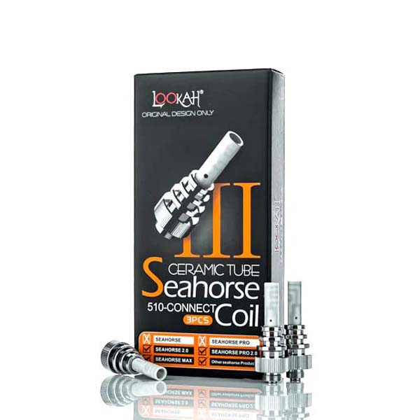 Lookah Seahorse 510 Thread Ceramic (Coils)(5-Pack) | Type III with packaging