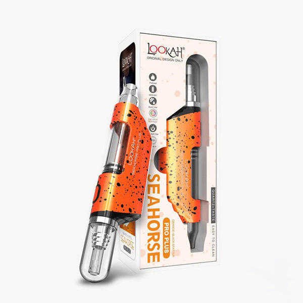 Lookah Seahorse Pro Plus Nectar Collector Wax Vaporizer (650mAh) orange black with packaging Limited Edition