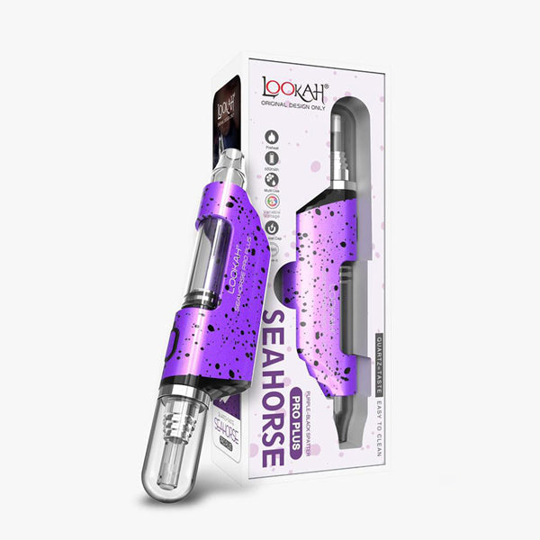 Lookah Seahorse Pro Plus Nectar Collector Wax Vaporizer (650mAh) purple black with packaging Limited Edition