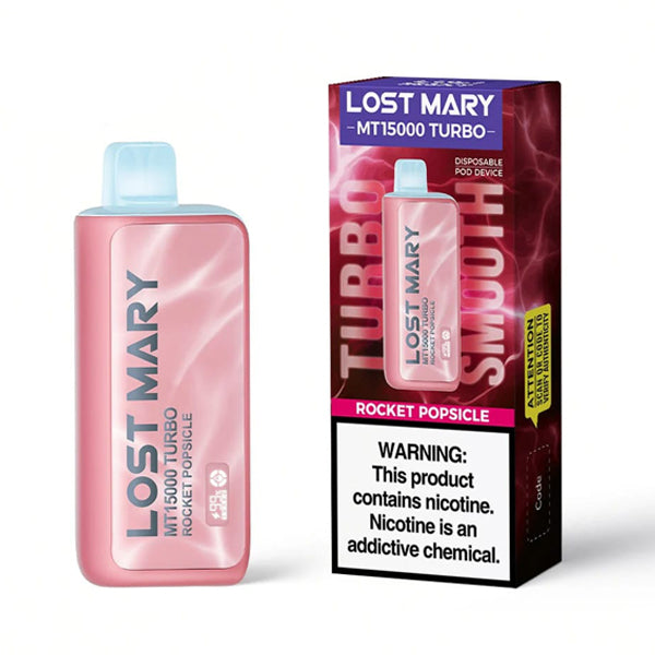 Lost Mary MT15000 Turbo (Dispo) 15000 Puffs (16mL) | Rocket Popsicle with packaging