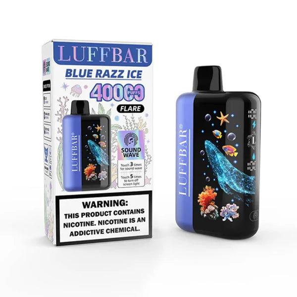 Luffbar Flare - Dispo 40000Puff, 18mL Blue Razz Ice with Packaging
