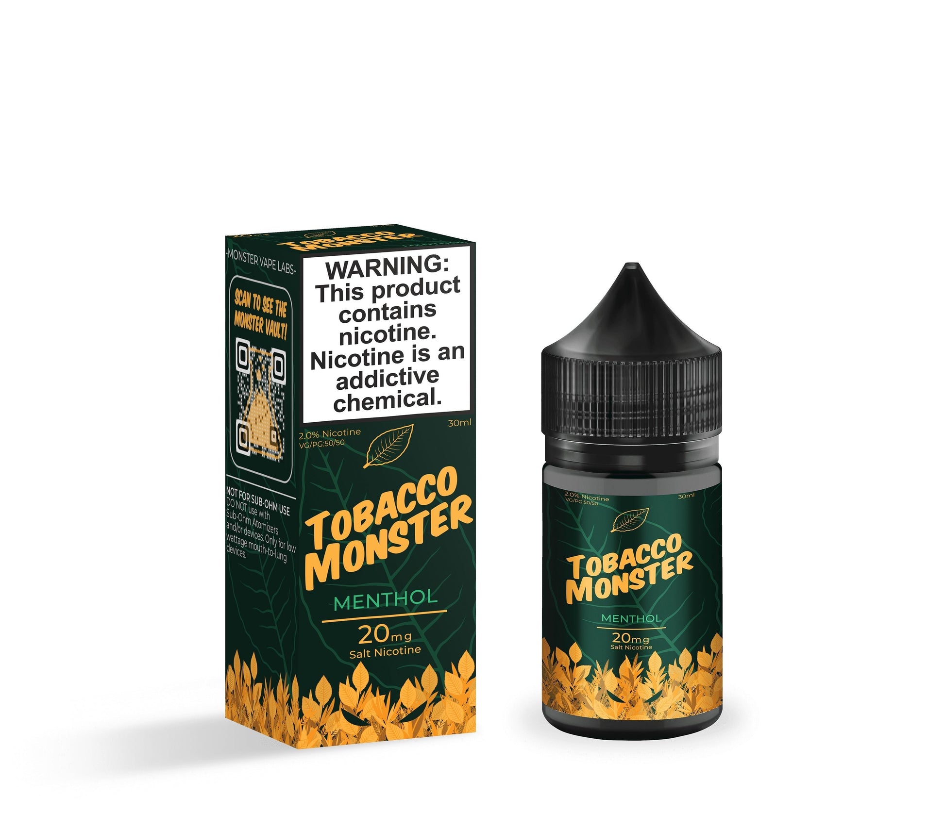 Menthol by Tobacco Monster Salt Series 30mL With Packaging