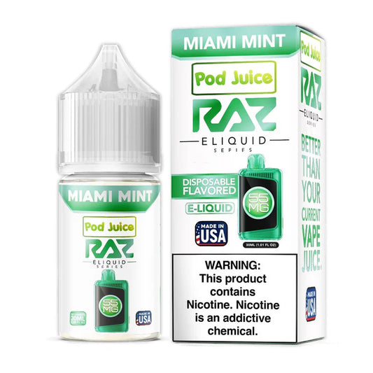 Miami Mint | Pod Juice x RAZ Salt | 30ml