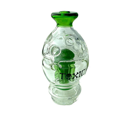 MKGlass TXAT64 Toxic Fabb Egg Tree Perc Puffco Top Glass Attachment (Glass Attachment Only) Jade Green