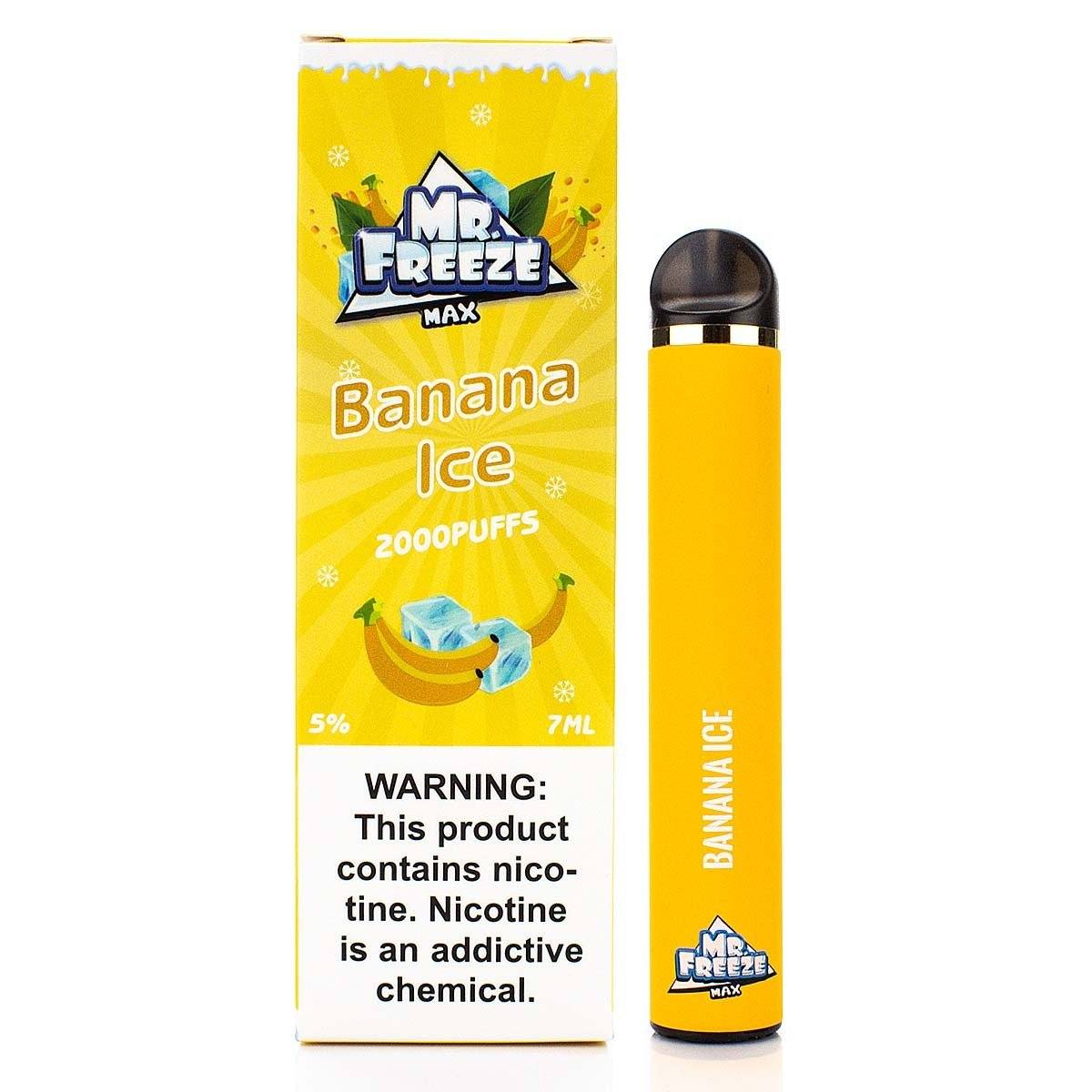 Mr. Freeze Max Disposable Device 5% (Individual) - 2000 Puffs Banana Ice with Packaging