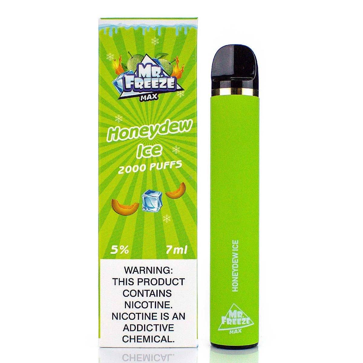 Mr. Freeze Max Disposable Device 5% (Individual) - 2000 Puffs Honeydew Ice with Packaging