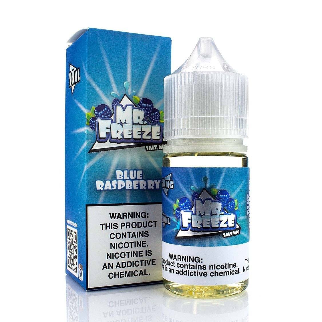 Blue Raspberry by Mr. Freeze Salt Nic 30mL with packaging