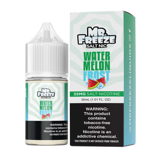 Mr. Freeze Tobacco-Free Nicotine Salt Series | 30mL - Watermelon Frost with Packaging