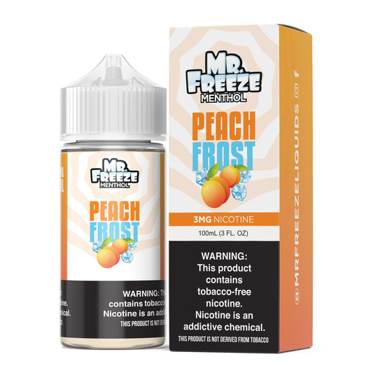 Mr. Freeze Tobacco-Free Nicotine Series | 100mL - Peach Frost with Packaging